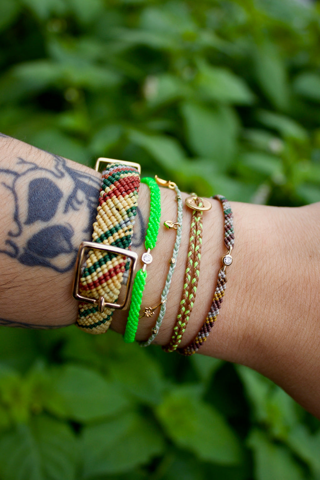 Gold Belt Bracelet in Vintage Flyline