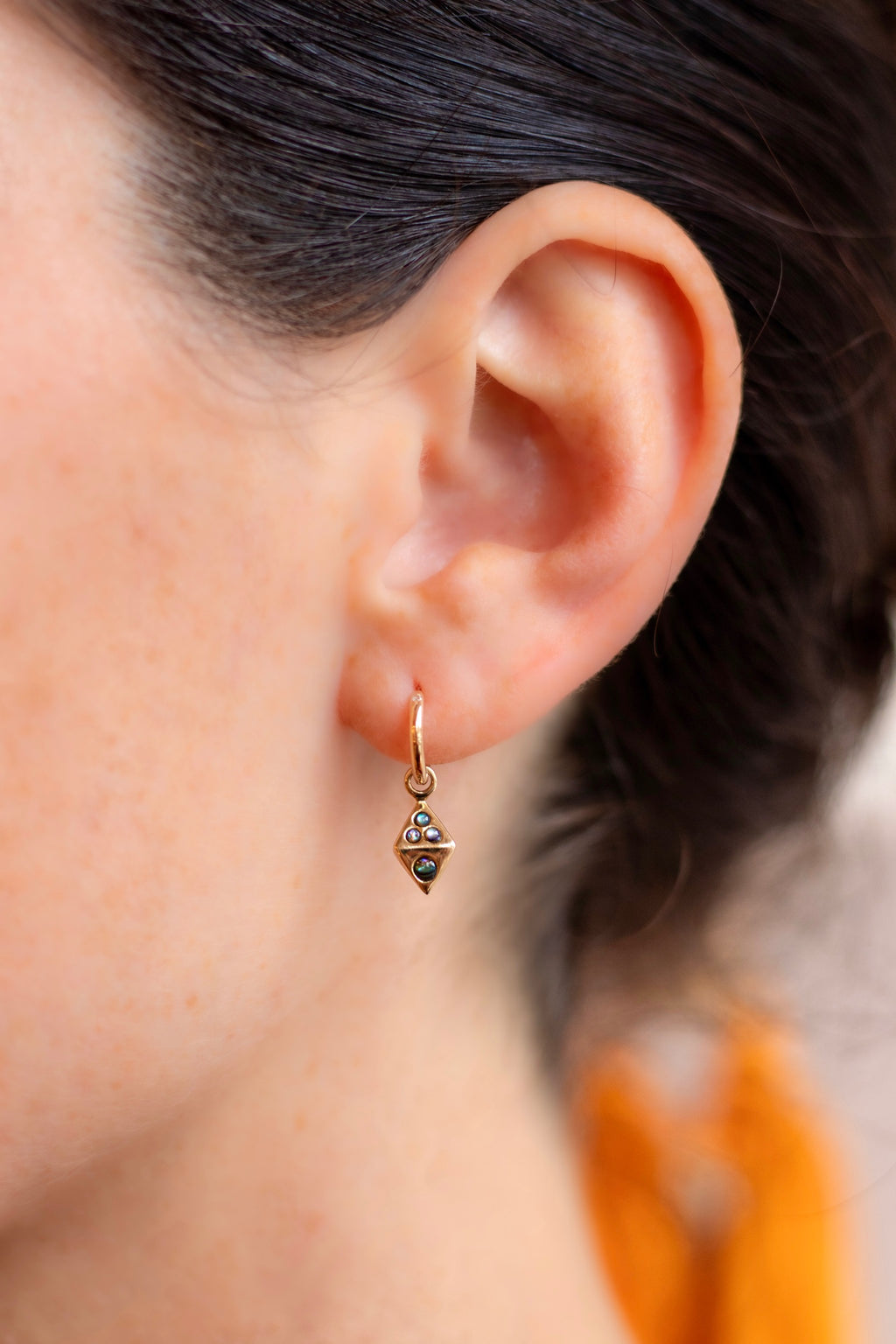 Mini Lantern Charm with Abalone