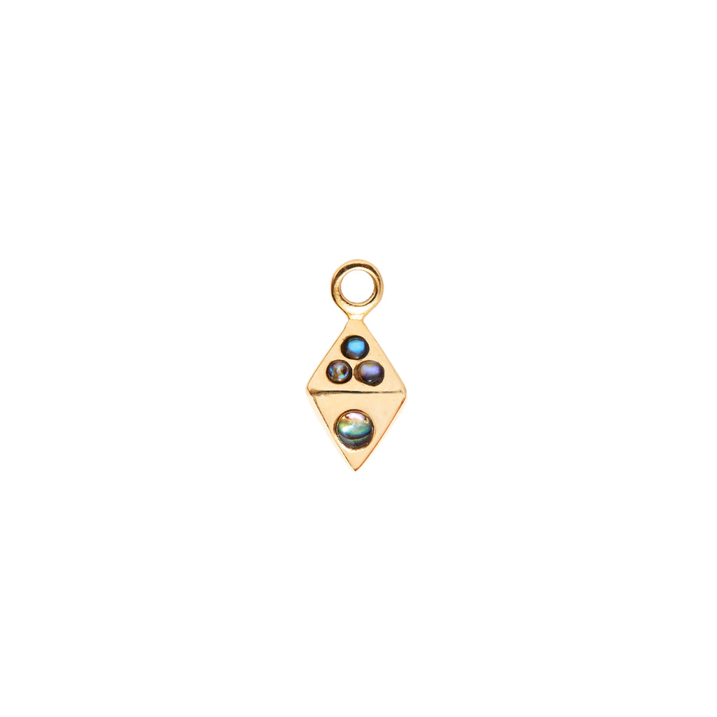 Mini Lantern Charm with Abalone