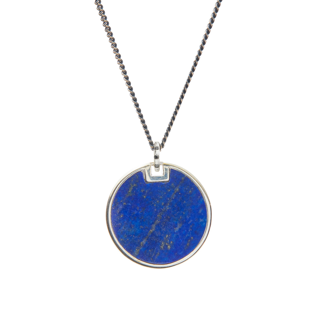 Medallion Necklace with Lapis Lazuli
