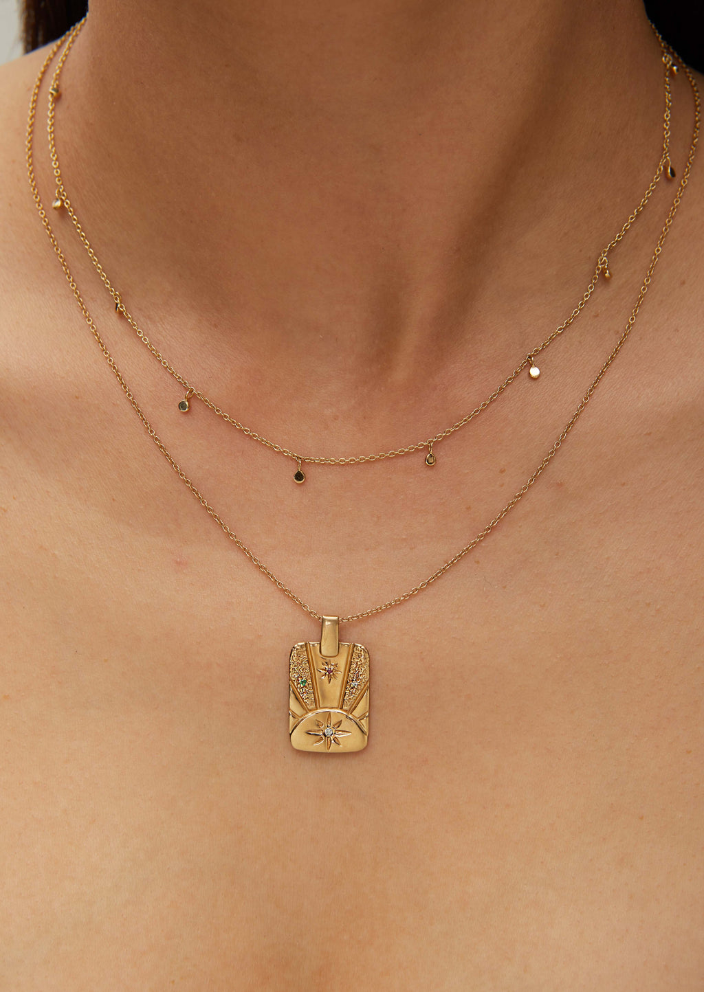 Fairy Bead Necklace in Gold