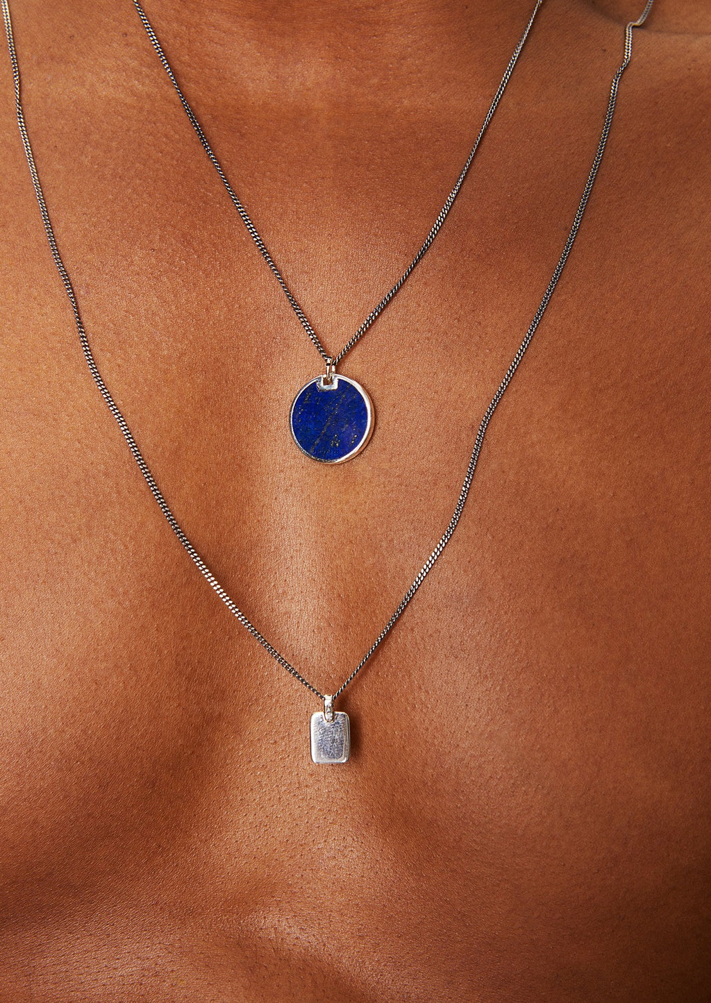 Medallion Necklace with Lapis Lazuli