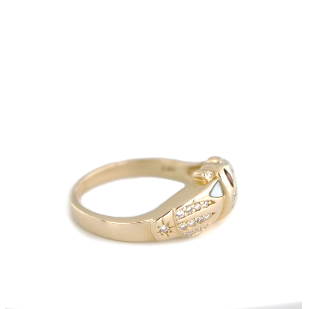 Metamorphosis Moth Ring