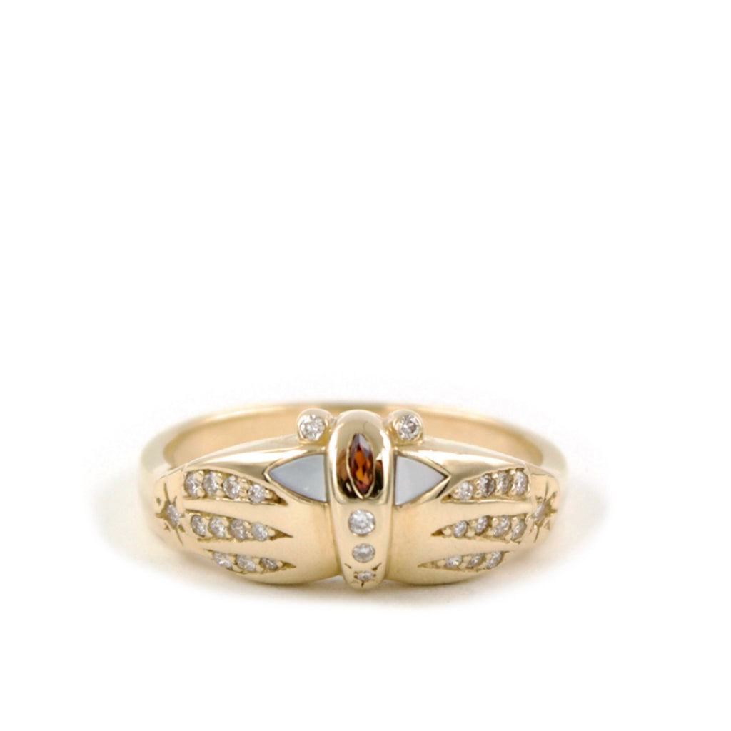 Metamorphosis Moth Ring