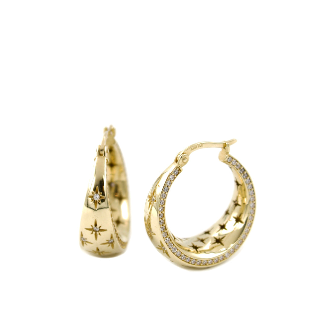 Starry Night Hoops 20mm