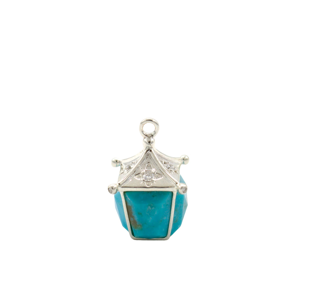 Guiding Lantern Charm in Turquoise