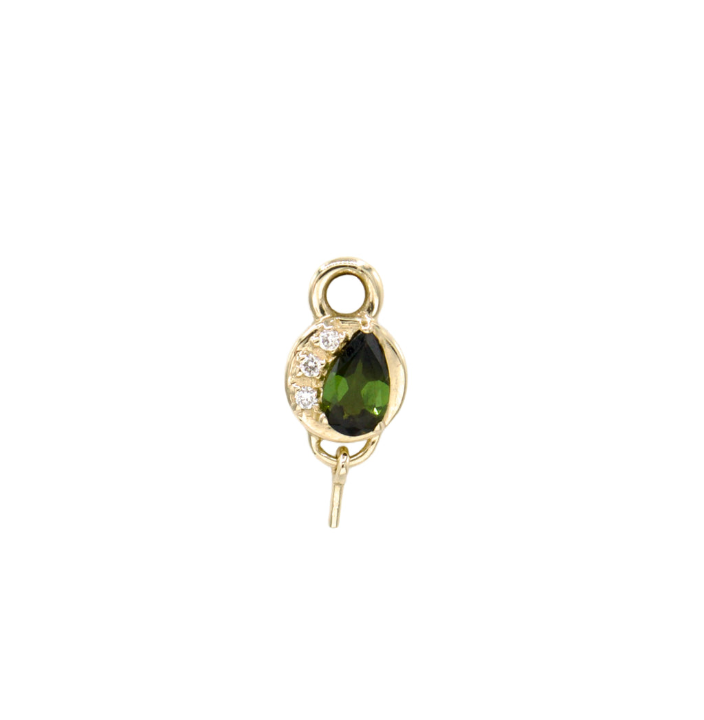 Nectar Charm with Green Tourmaline