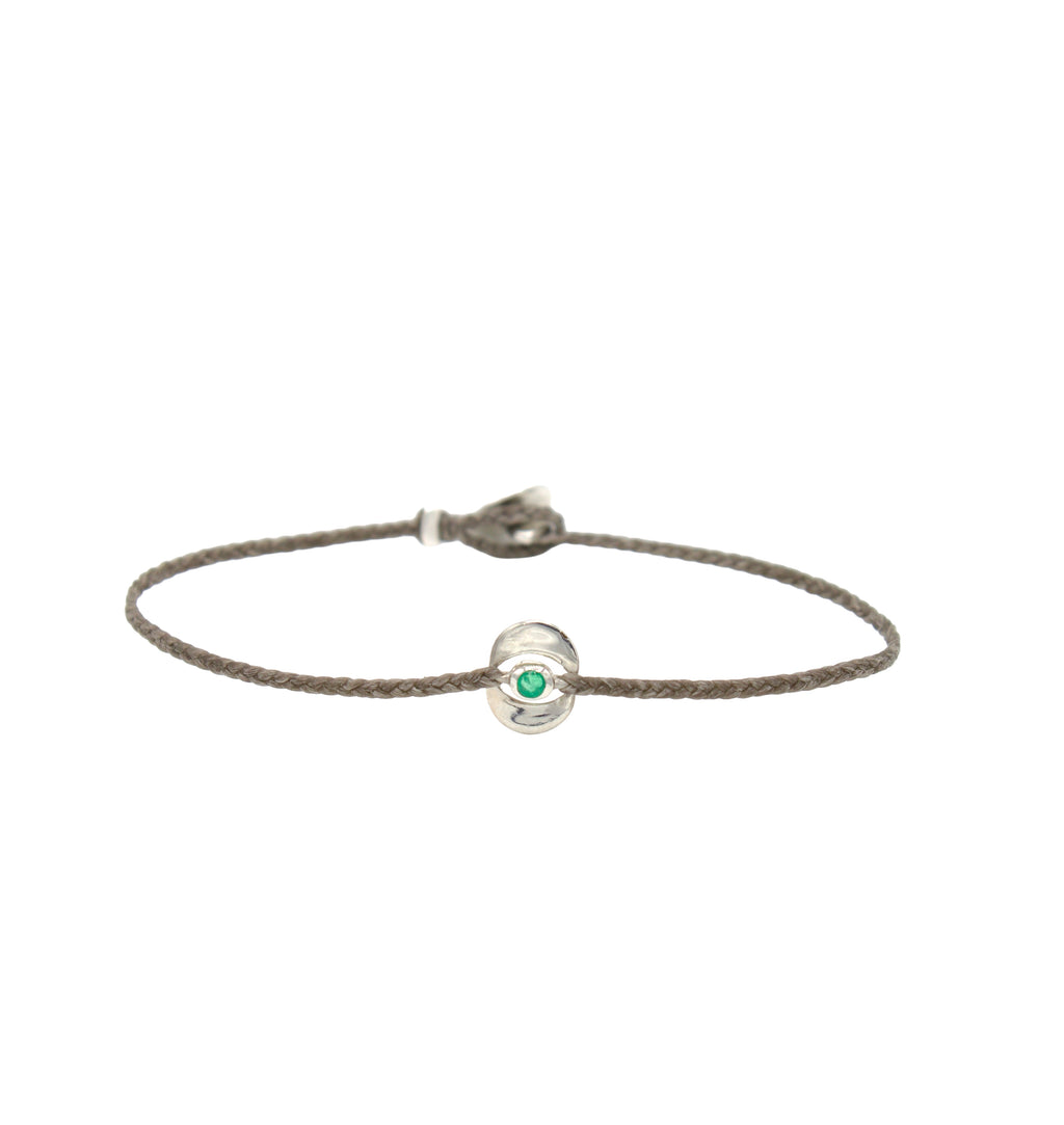 Double Moon Emerald in Stone