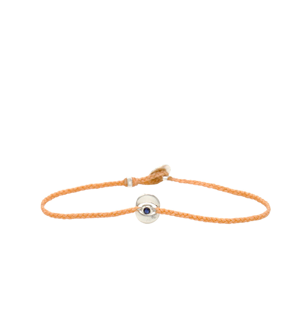 Double Moon Blue Sapphire and Peach