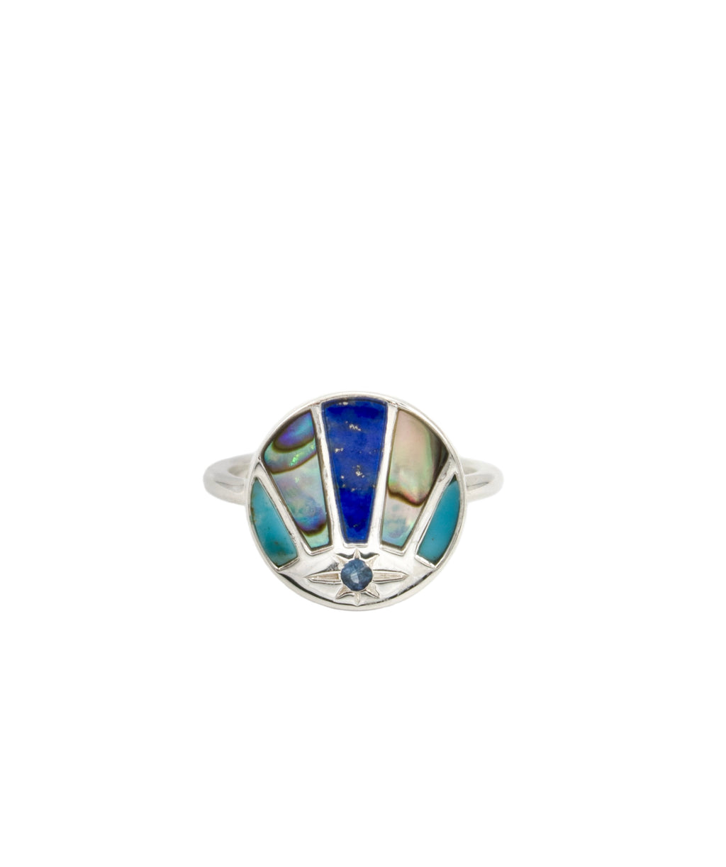 The Aurora Borealis Ring in Sterling Silver