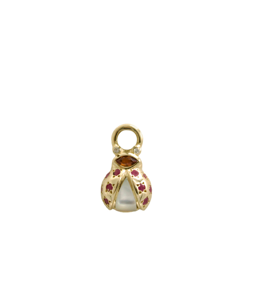 Ladybug Charm with Mother of Pearl