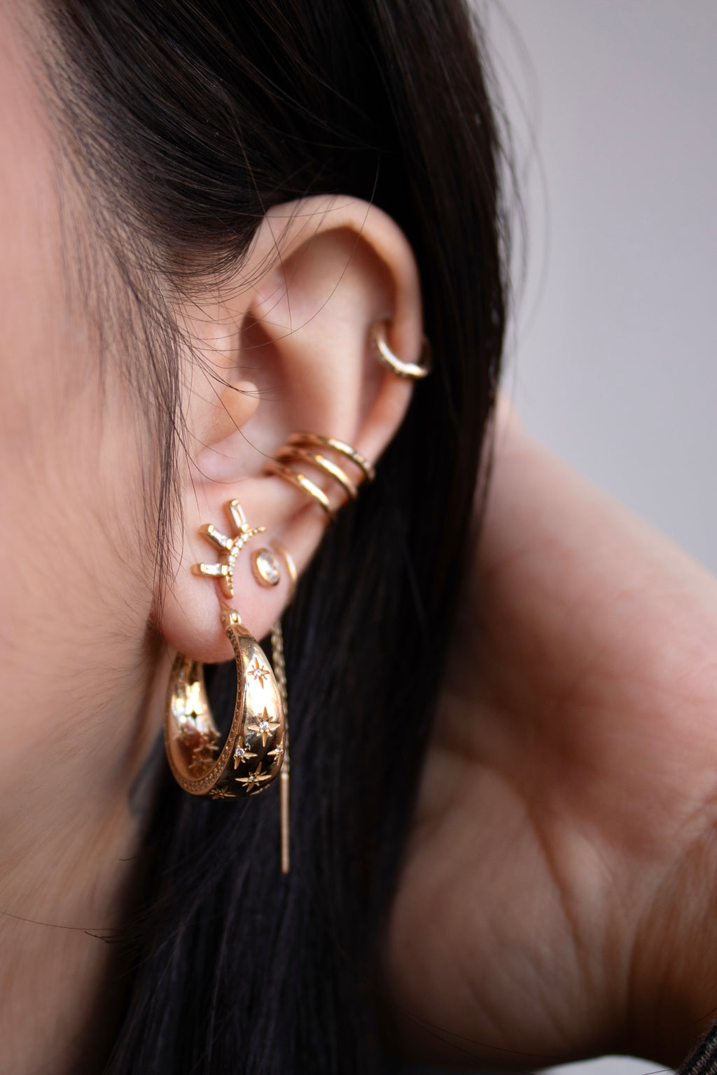 Starry Night Hoops 20mm