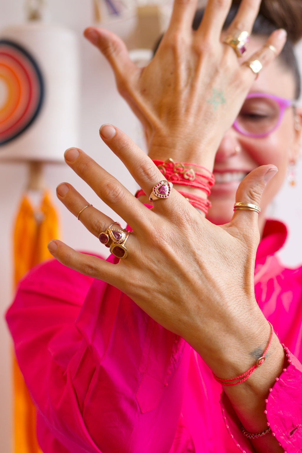 The Corazon Ring with Pink Topaz