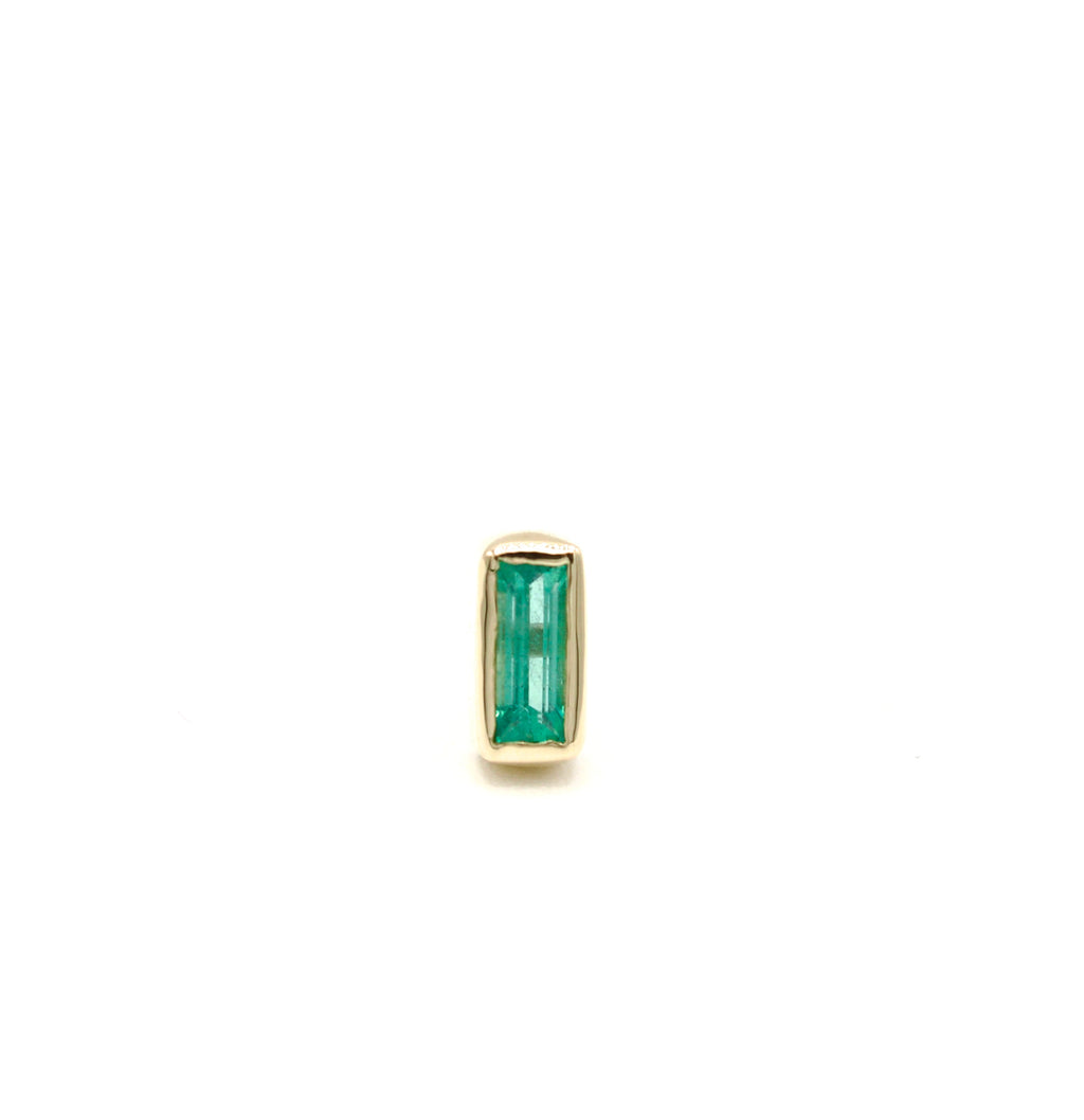 Beyond The Baguette Emerald Bezel Stud