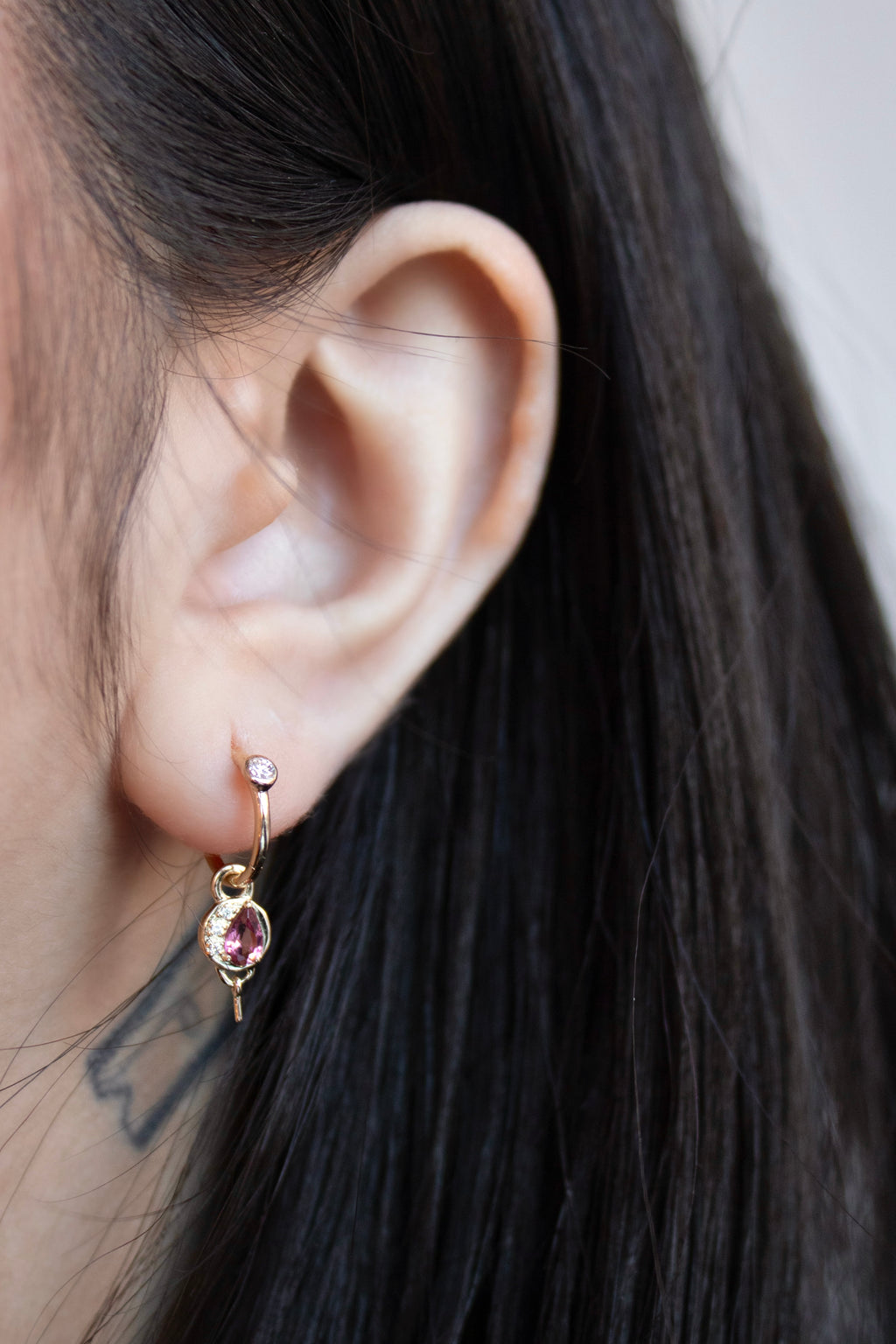 Nectar Charm with Pink Tourmaline