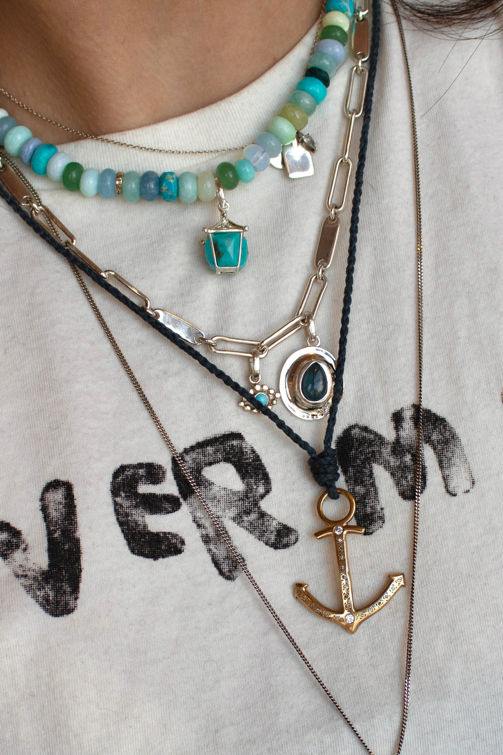 Guiding Lantern Charm in Turquoise