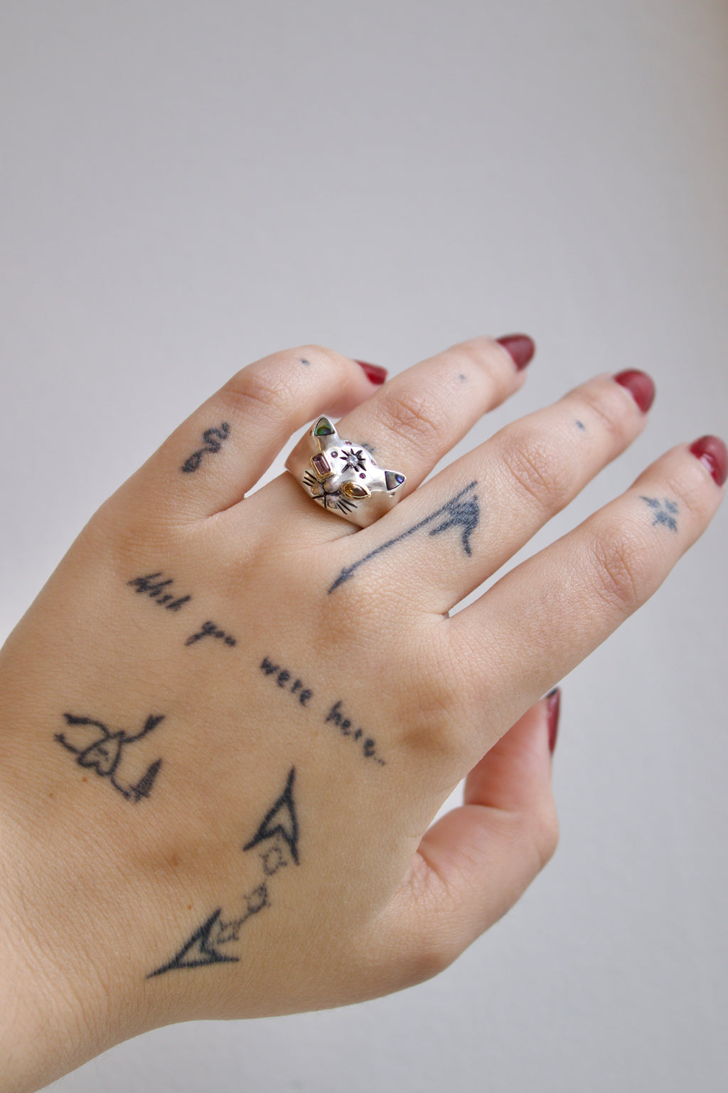 The Pink Wildcat Ring in Sterling Silver and 10K Gold