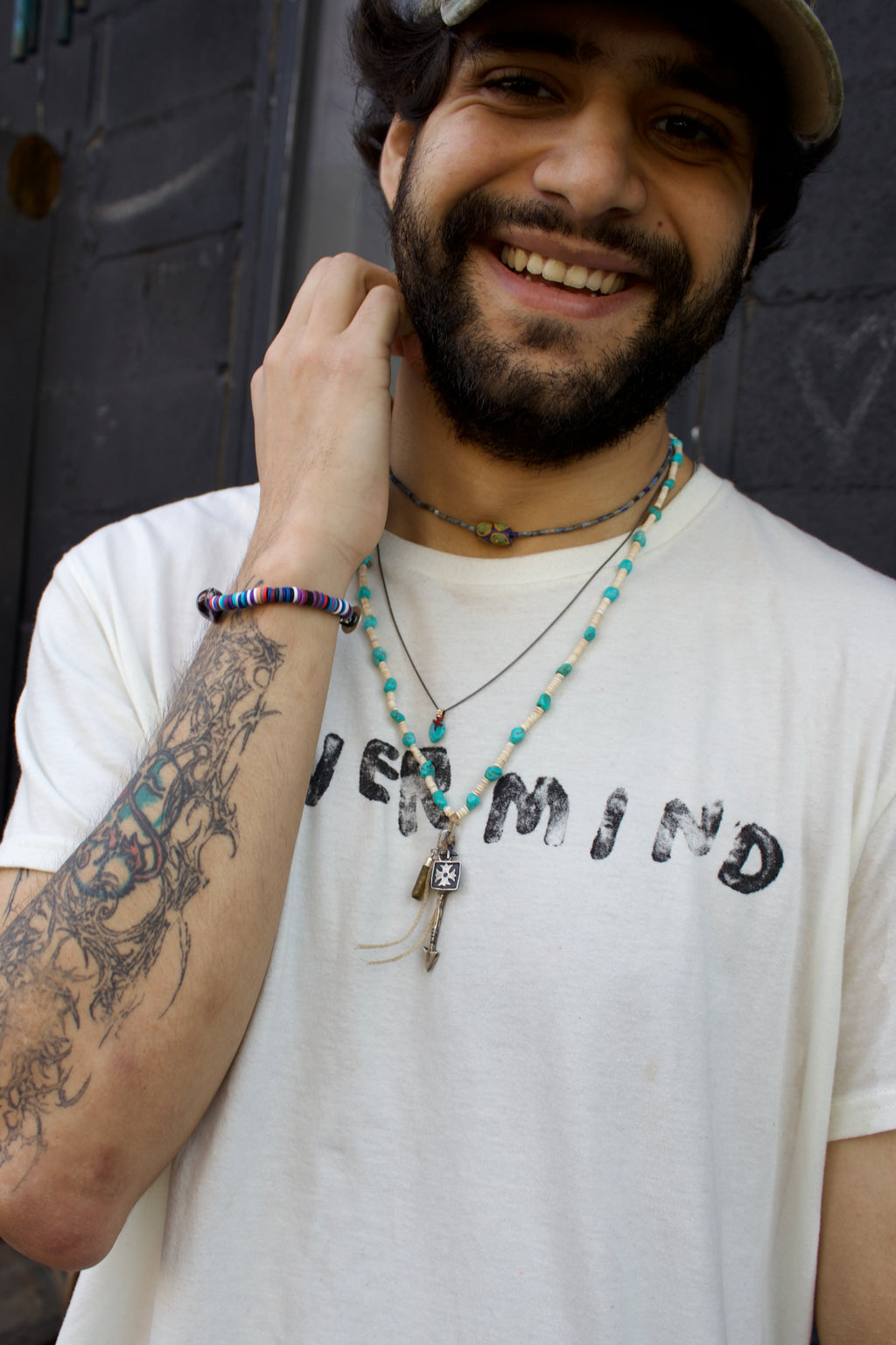 Far Away in America Necklace in Turquoise and Natural