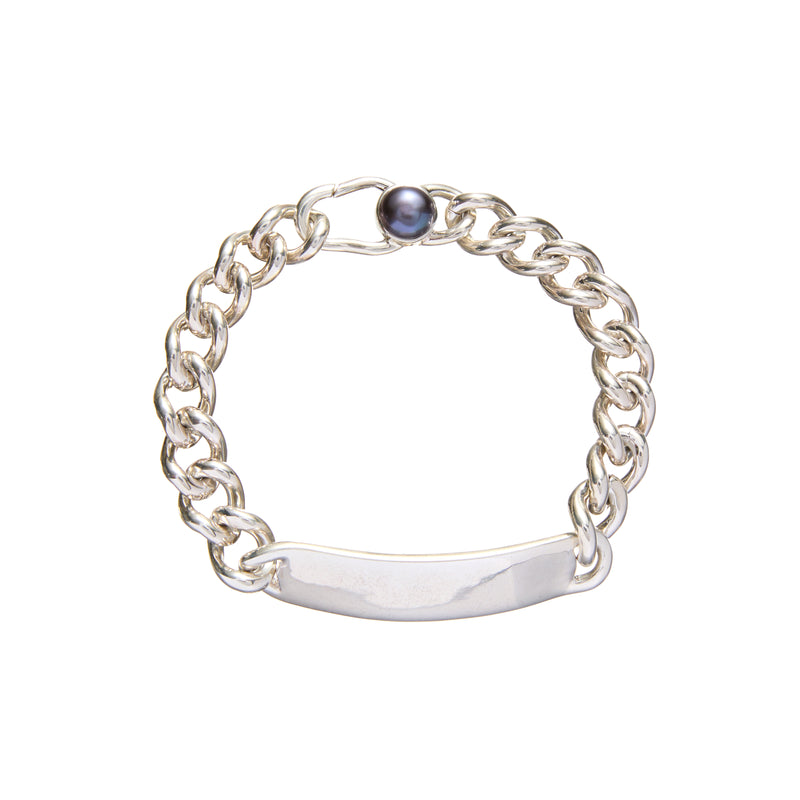 Scosha | Curb ID Bracelet in Sterling Silver