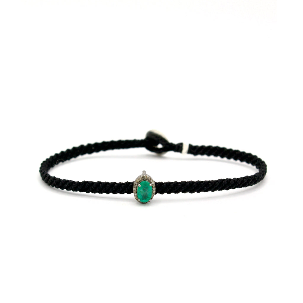 Victorian Emerald Halo Macrame