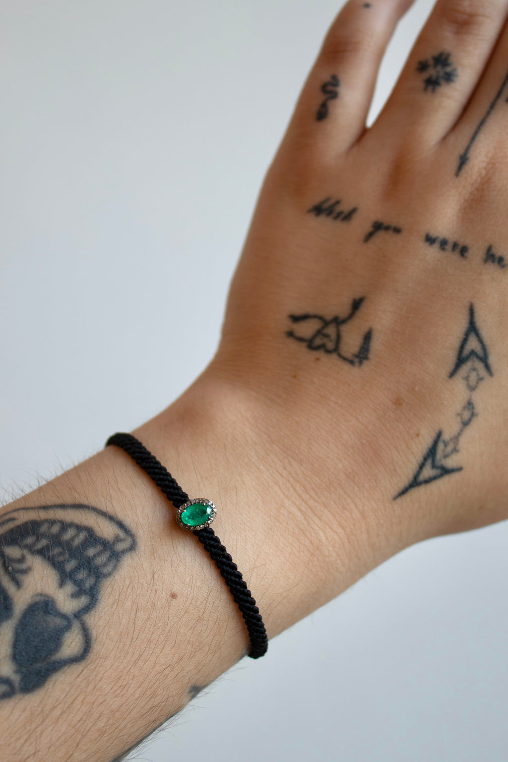 Victorian Emerald Halo Macrame