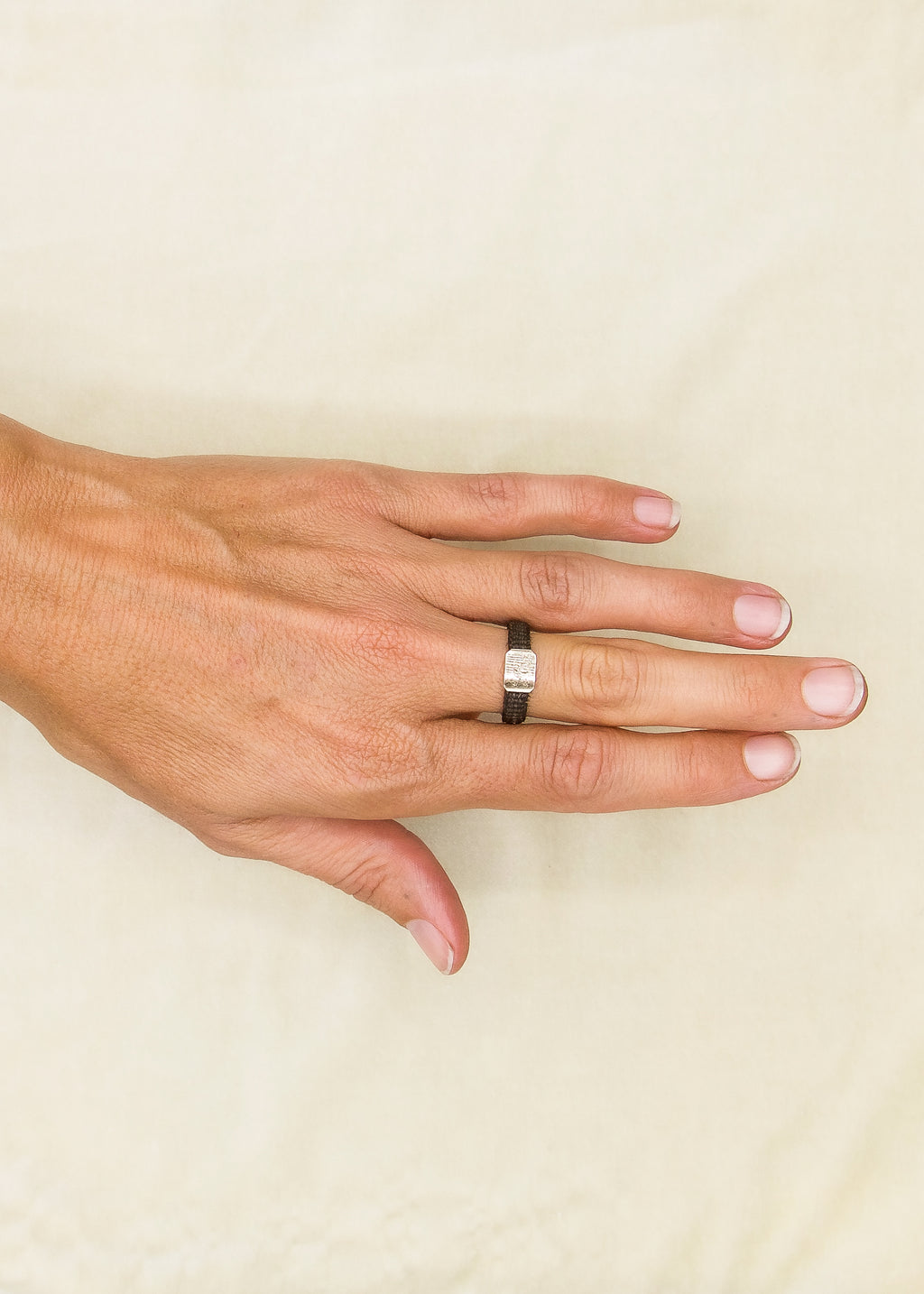 Victorian 9K Gold Braided Mourning Ring