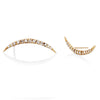 Diamond Crescent Ear Climbers in 10k Gold