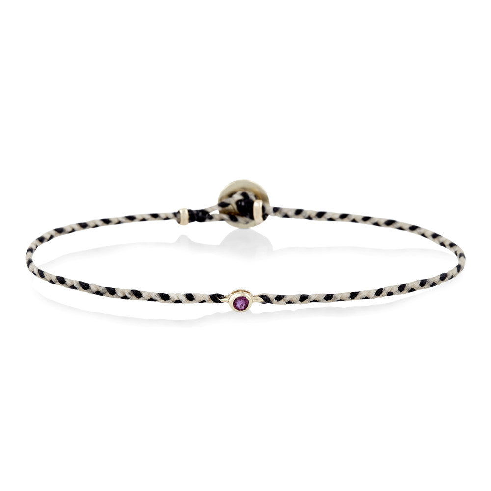 Precious Braid Ruby in Natural & Black