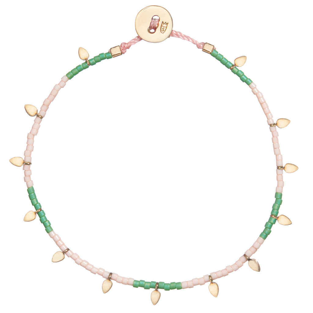 Fairy Wings Bracelet in Pink and Green