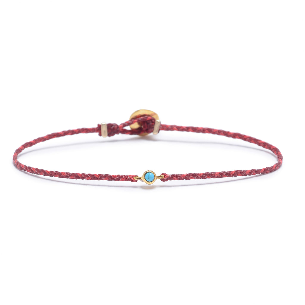Precious Braid with Turquoise in Cherry Blossom