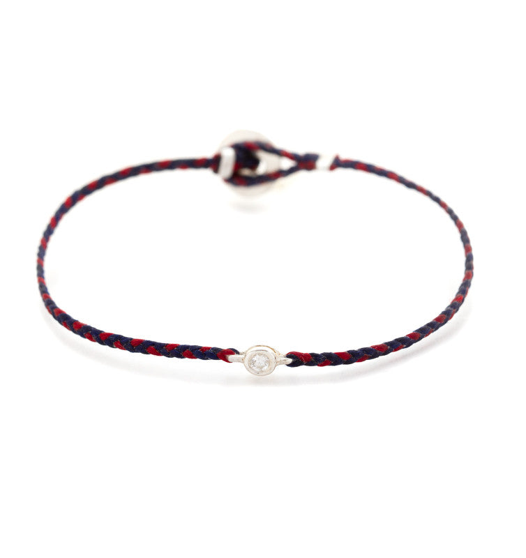 Precious Braid Diamond in Indigo & Red