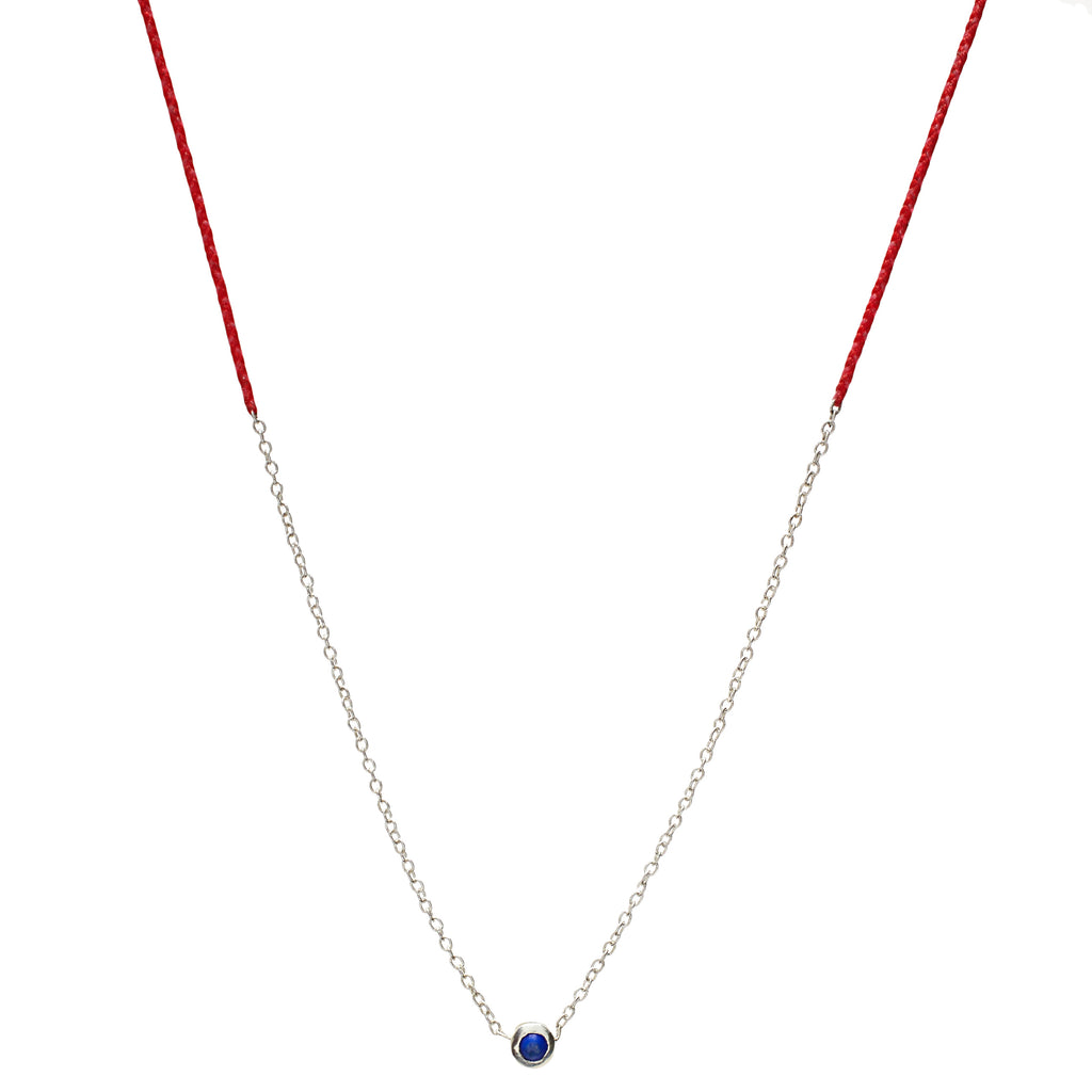 Precious Necklace in Silver with Lapis