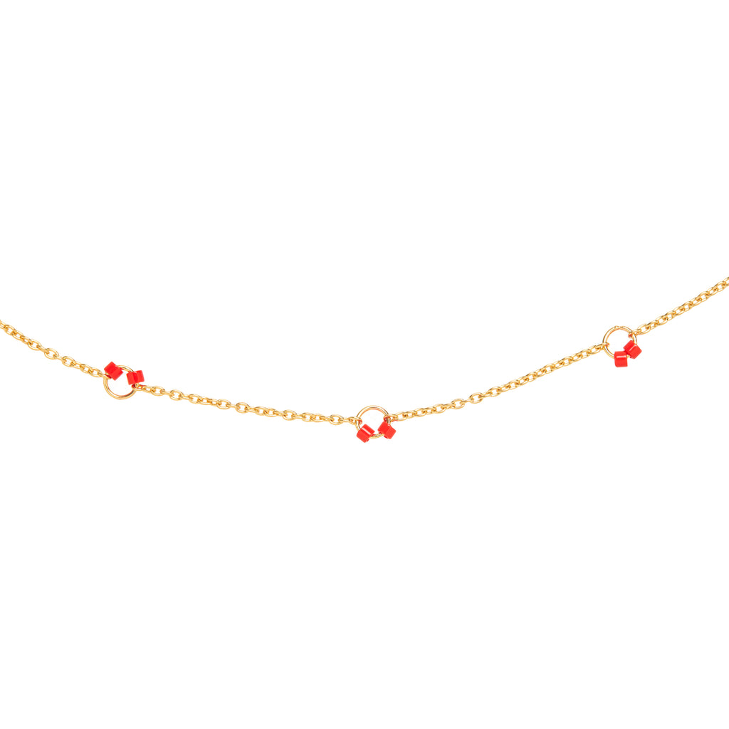 Cha-Cha Anklet  in Red