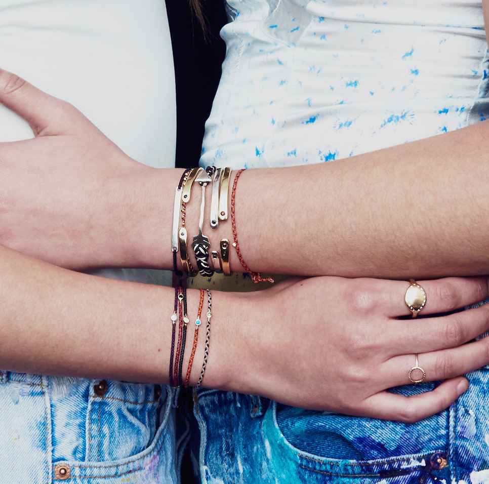ARROW BRACELET IN DENIM