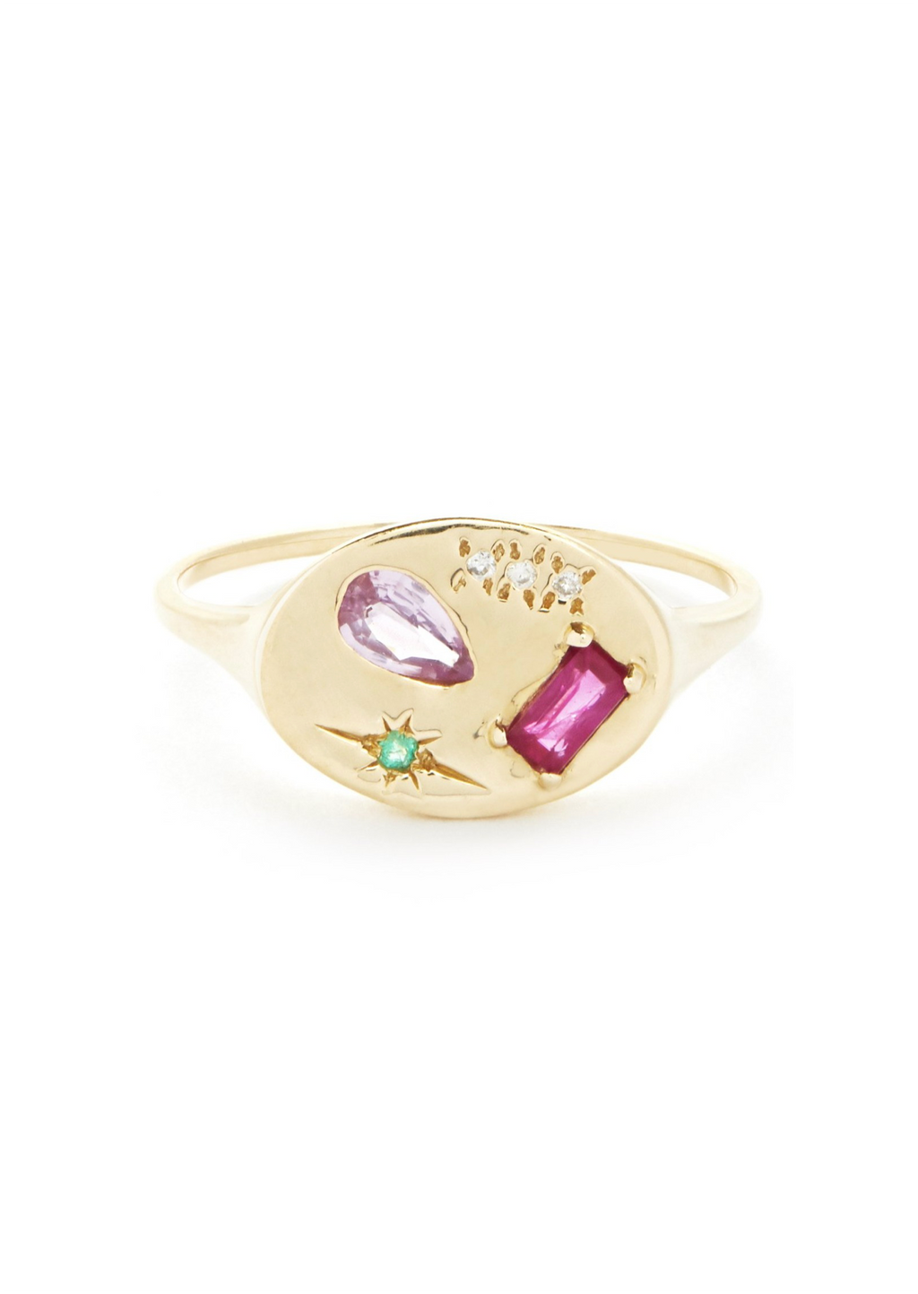 Pink Night Market Signet Ring