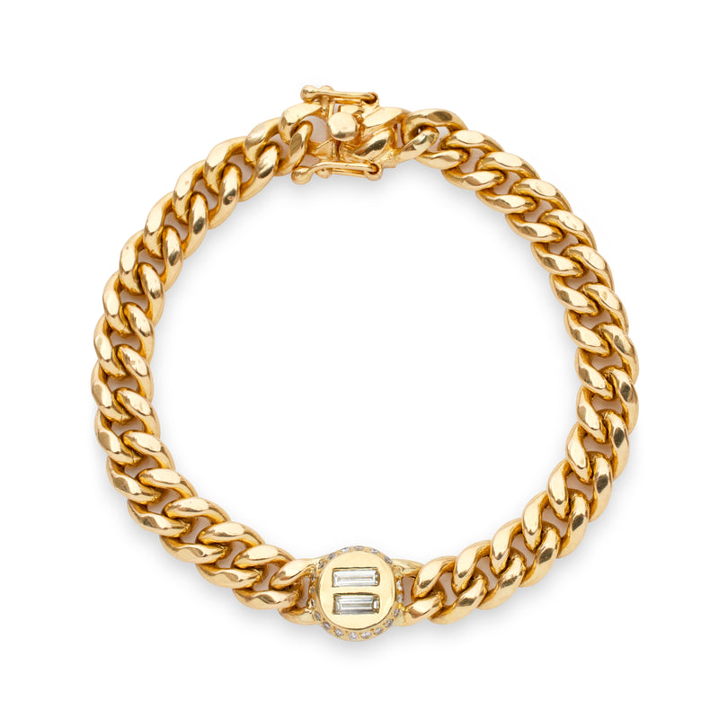 Regard Jewelry - 18k Yellow Gold Cuban Link Bracelet at