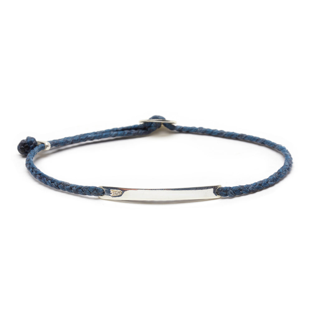 Signature ID Slider Bracelet in Denim